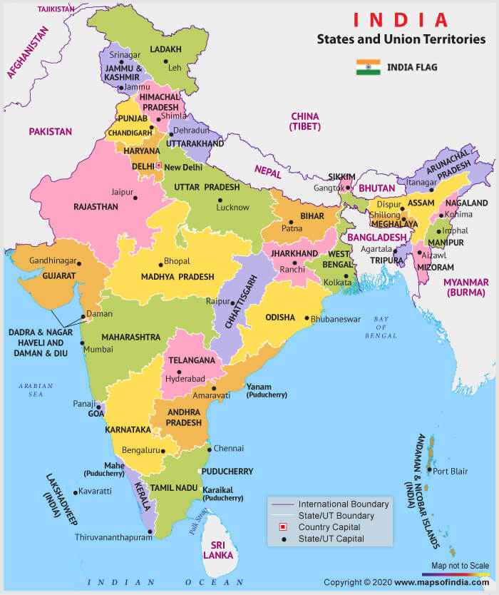 India states and capitals PDF Download