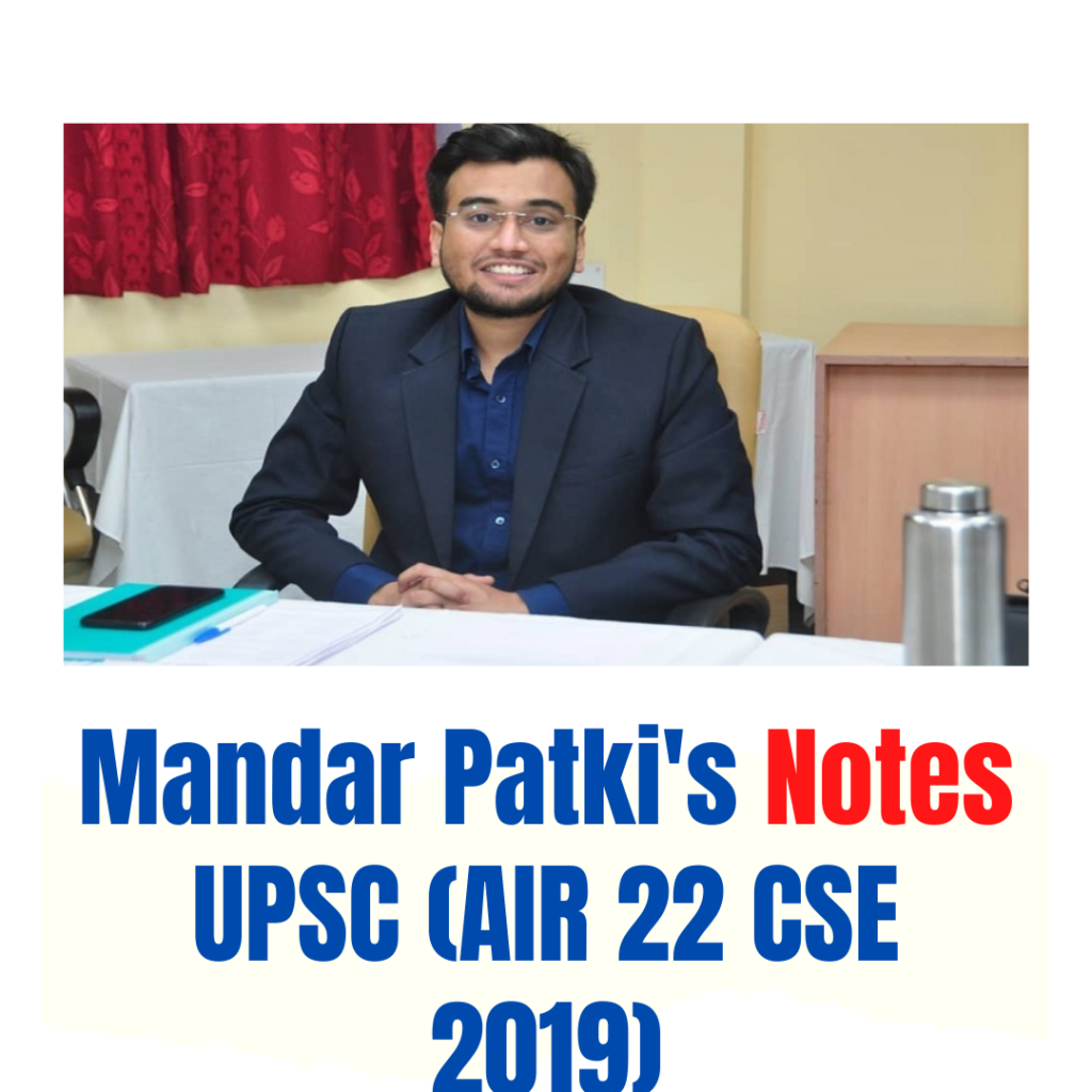 Mandar Patki's Notes UPSC