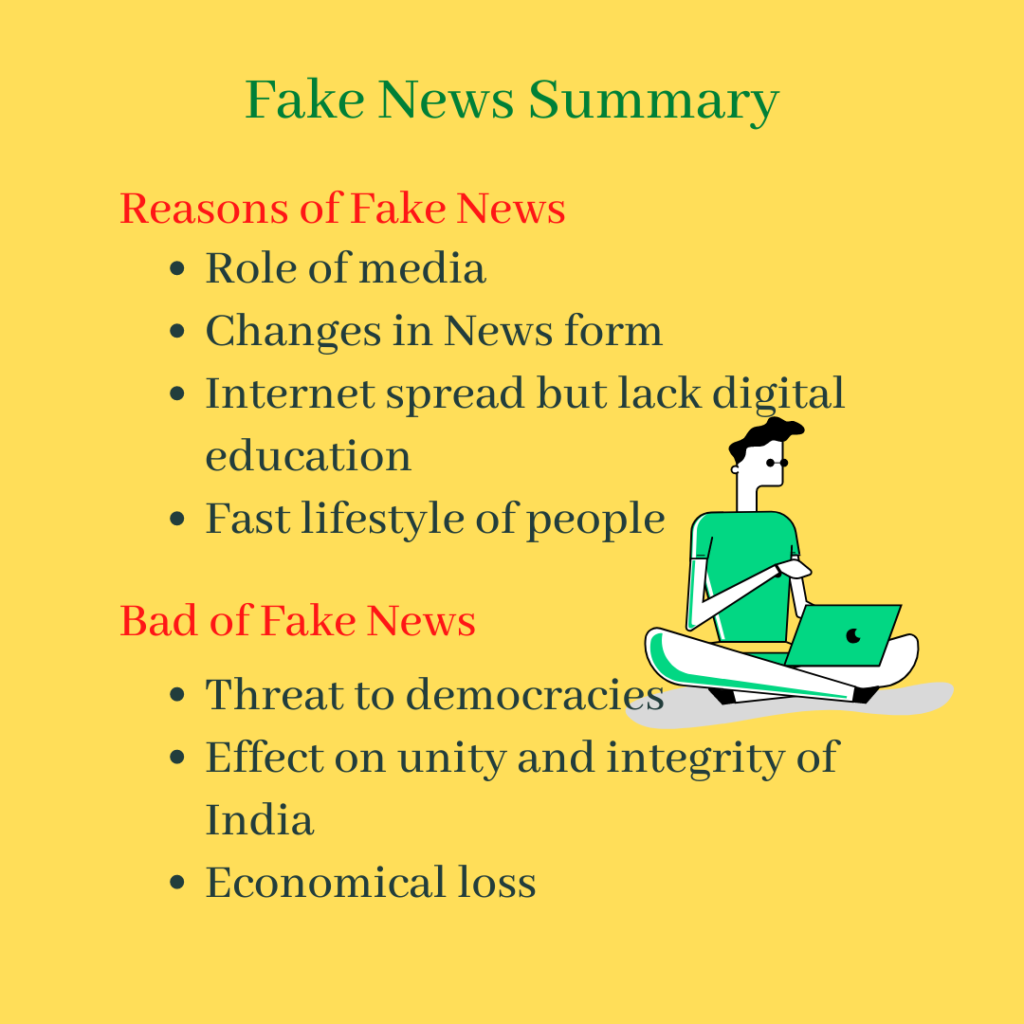Fake News Essay Summary