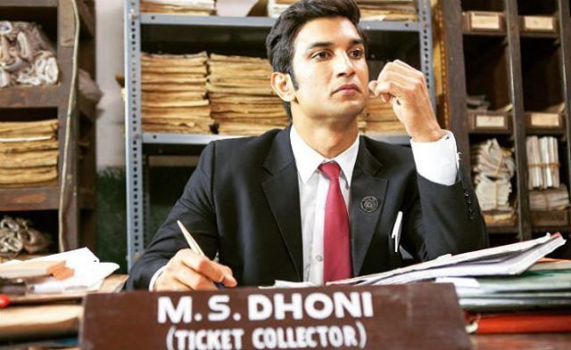 Dhoni as ticket collector