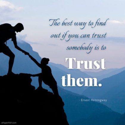 50 Best Trust Quotes of All Time - EpaperPDF